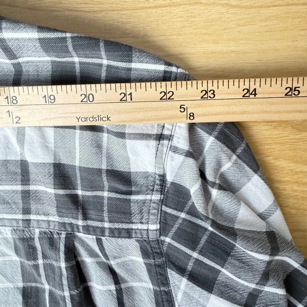 Levi's Plaid Button Down Modern Authentics Shirt Mens XL Grey Heritage Outdoorsy